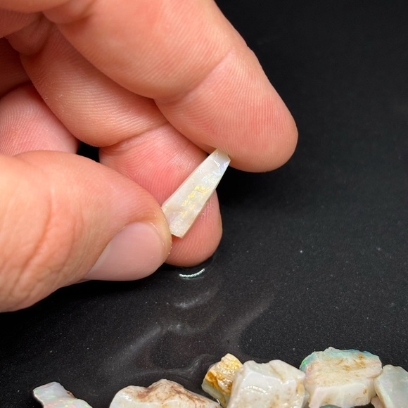 Sparkling Assorted Australian Coober Pedy Raw Uncut Opal Parcel Rough - Picture 4 of 17